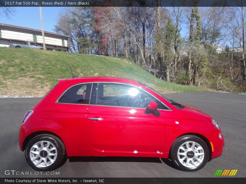 Rosso (Red) / Nero (Black) 2017 Fiat 500 Pop