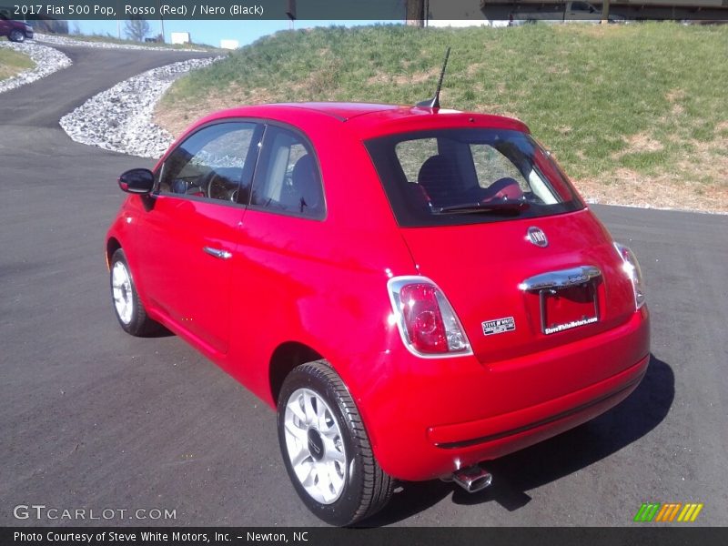 Rosso (Red) / Nero (Black) 2017 Fiat 500 Pop