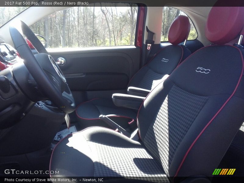Rosso (Red) / Nero (Black) 2017 Fiat 500 Pop