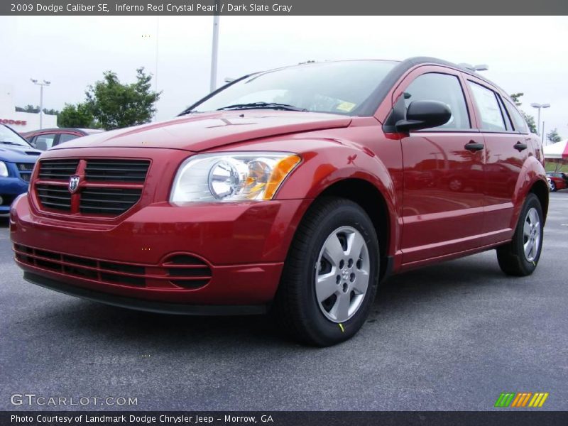Inferno Red Crystal Pearl / Dark Slate Gray 2009 Dodge Caliber SE