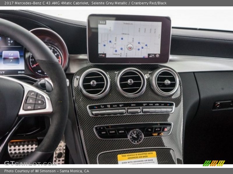 Controls of 2017 C 43 AMG 4Matic Cabriolet