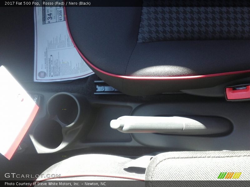 Rosso (Red) / Nero (Black) 2017 Fiat 500 Pop