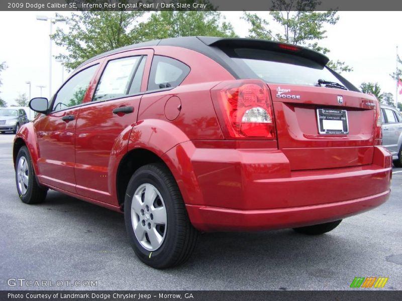 Inferno Red Crystal Pearl / Dark Slate Gray 2009 Dodge Caliber SE