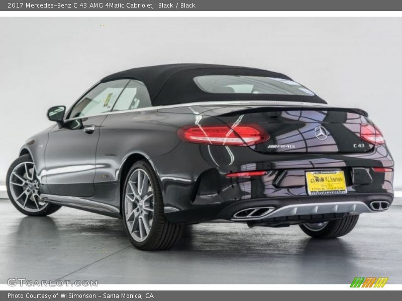 Black / Black 2017 Mercedes-Benz C 43 AMG 4Matic Cabriolet