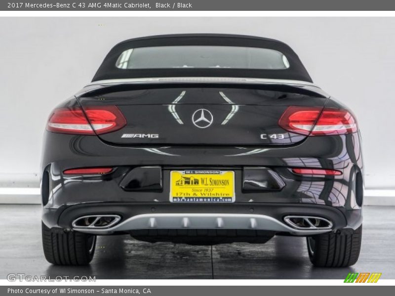 Black / Black 2017 Mercedes-Benz C 43 AMG 4Matic Cabriolet