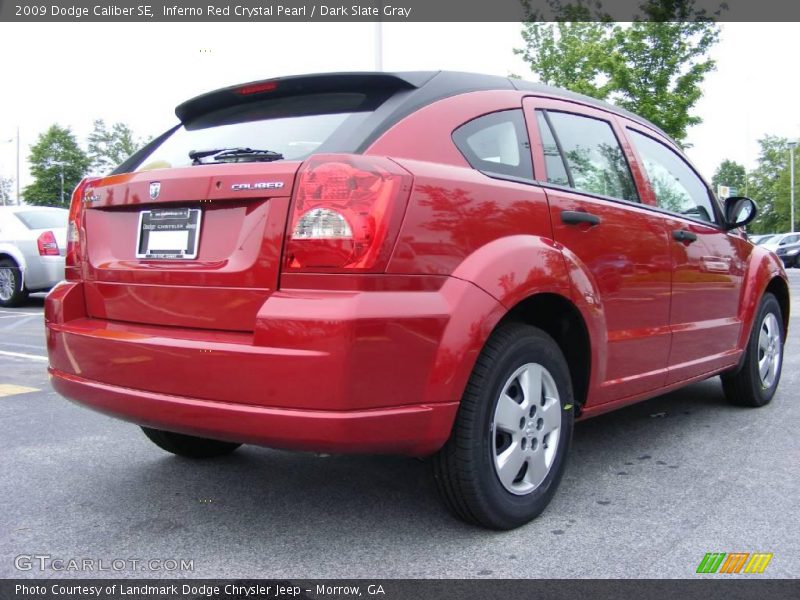 Inferno Red Crystal Pearl / Dark Slate Gray 2009 Dodge Caliber SE