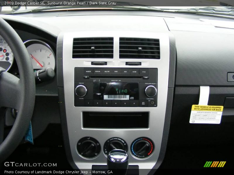 Sunburst Orange Pearl / Dark Slate Gray 2009 Dodge Caliber SE