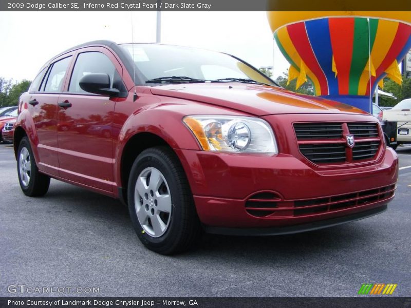 Inferno Red Crystal Pearl / Dark Slate Gray 2009 Dodge Caliber SE