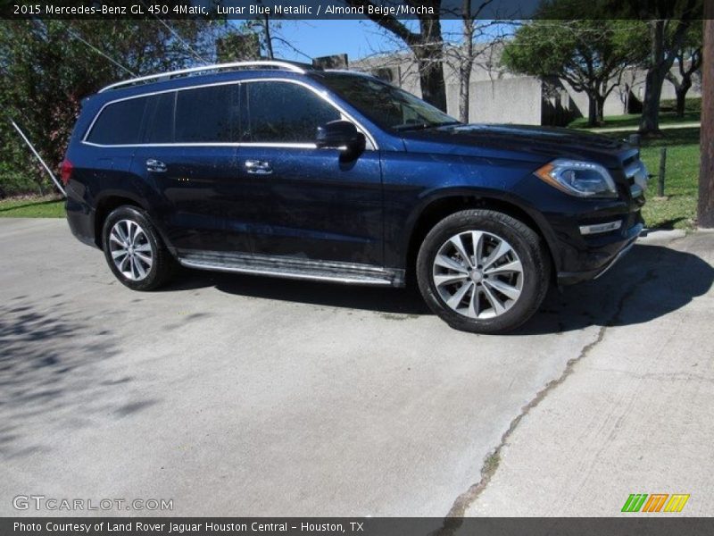 Lunar Blue Metallic / Almond Beige/Mocha 2015 Mercedes-Benz GL 450 4Matic