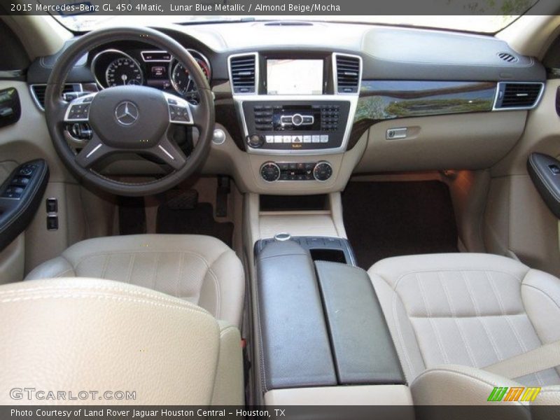 Lunar Blue Metallic / Almond Beige/Mocha 2015 Mercedes-Benz GL 450 4Matic