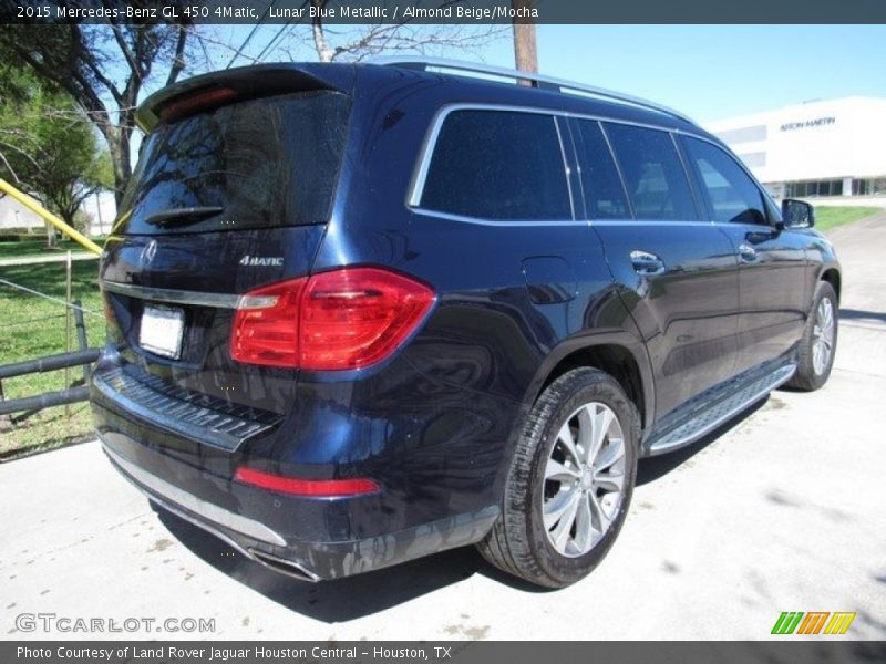 Lunar Blue Metallic / Almond Beige/Mocha 2015 Mercedes-Benz GL 450 4Matic