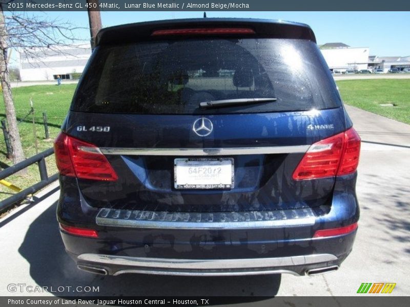 Lunar Blue Metallic / Almond Beige/Mocha 2015 Mercedes-Benz GL 450 4Matic