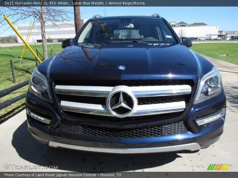 Lunar Blue Metallic / Almond Beige/Mocha 2015 Mercedes-Benz GL 450 4Matic