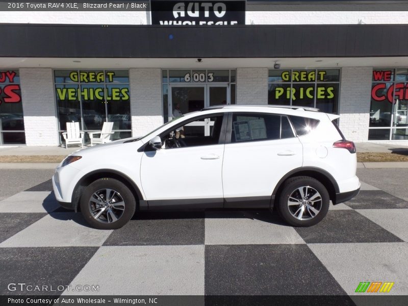 Blizzard Pearl / Black 2016 Toyota RAV4 XLE
