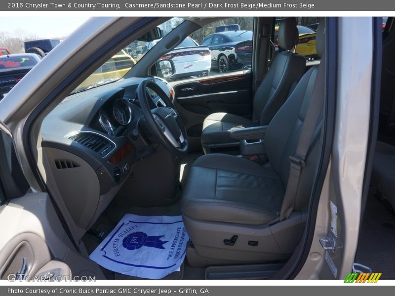Cashmere/Sandstone Pearl / Dark Frost Beige/Medium Frost Beige 2016 Chrysler Town & Country Touring