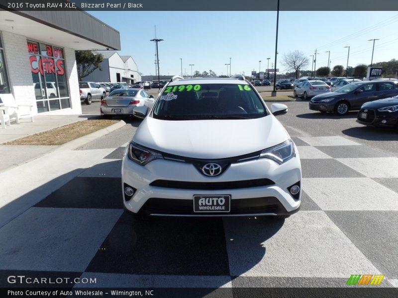 Blizzard Pearl / Black 2016 Toyota RAV4 XLE
