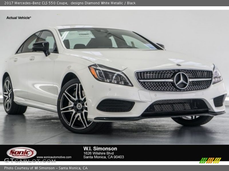 designo Diamond White Metallic / Black 2017 Mercedes-Benz CLS 550 Coupe