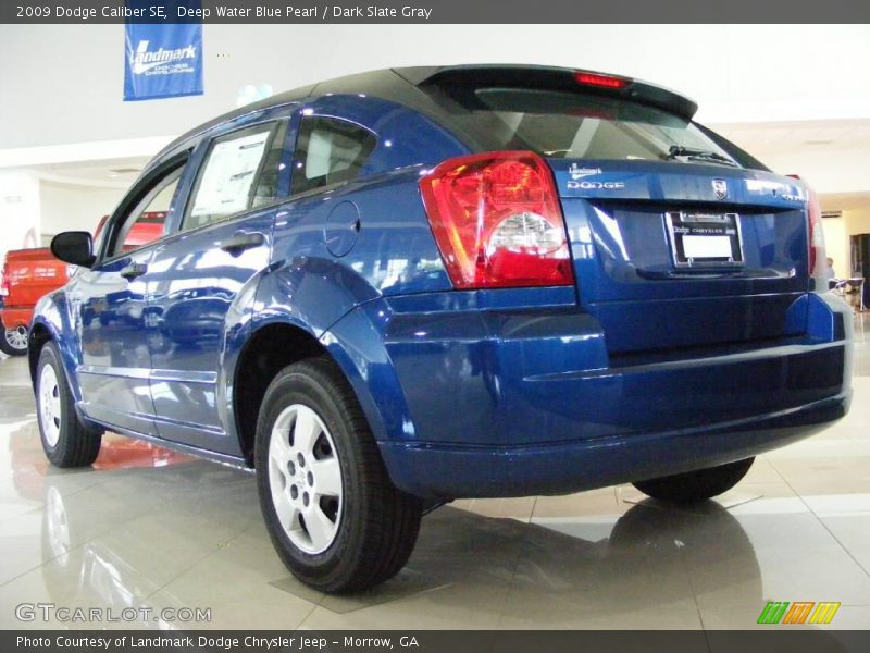Deep Water Blue Pearl / Dark Slate Gray 2009 Dodge Caliber SE