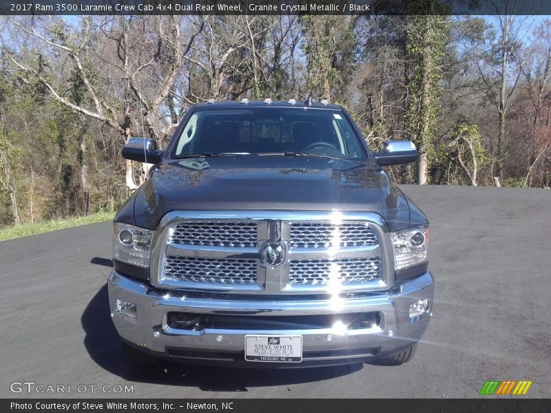 Granite Crystal Metallic / Black 2017 Ram 3500 Laramie Crew Cab 4x4 Dual Rear Wheel