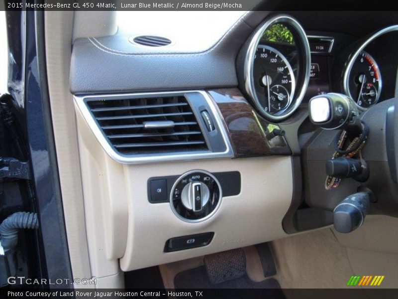 Lunar Blue Metallic / Almond Beige/Mocha 2015 Mercedes-Benz GL 450 4Matic