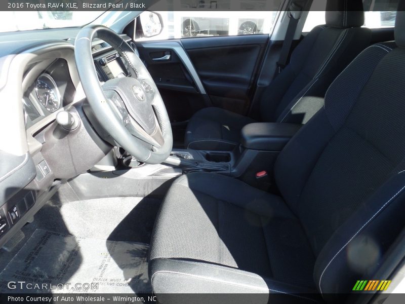 Blizzard Pearl / Black 2016 Toyota RAV4 XLE