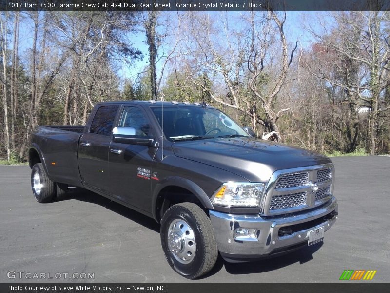 Granite Crystal Metallic / Black 2017 Ram 3500 Laramie Crew Cab 4x4 Dual Rear Wheel