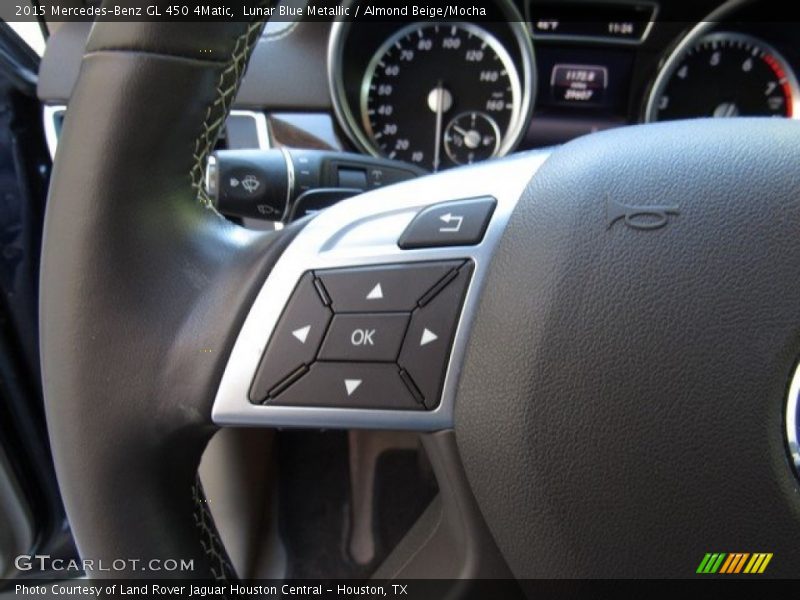 Lunar Blue Metallic / Almond Beige/Mocha 2015 Mercedes-Benz GL 450 4Matic