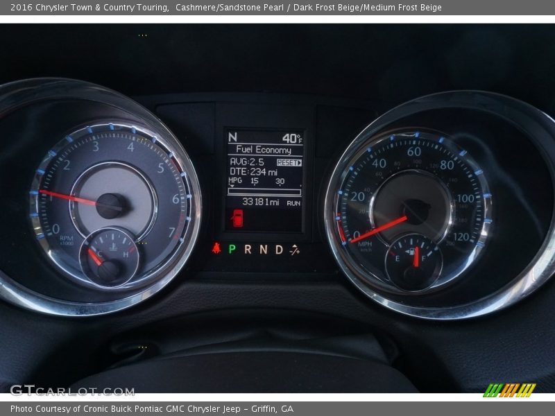Cashmere/Sandstone Pearl / Dark Frost Beige/Medium Frost Beige 2016 Chrysler Town & Country Touring