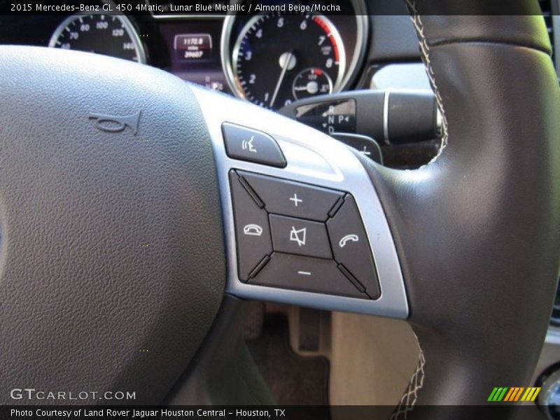 Lunar Blue Metallic / Almond Beige/Mocha 2015 Mercedes-Benz GL 450 4Matic