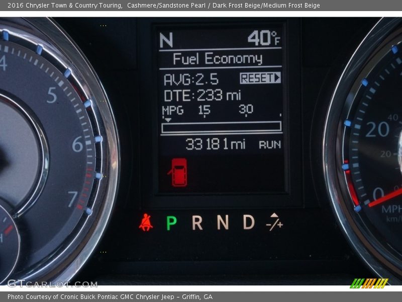 Cashmere/Sandstone Pearl / Dark Frost Beige/Medium Frost Beige 2016 Chrysler Town & Country Touring
