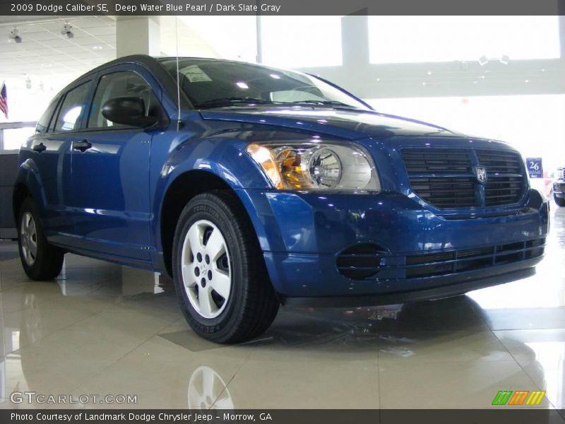 Deep Water Blue Pearl / Dark Slate Gray 2009 Dodge Caliber SE