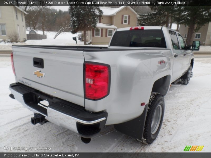 Silver Ice Metallic / Dark Ash/Jet Black 2017 Chevrolet Silverado 3500HD Work Truck Crew Cab Dual Rear Wheel 4x4