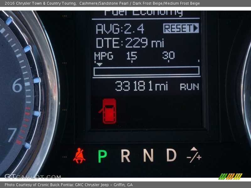 Cashmere/Sandstone Pearl / Dark Frost Beige/Medium Frost Beige 2016 Chrysler Town & Country Touring
