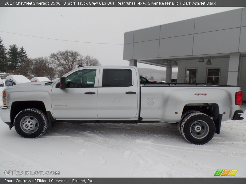 Silver Ice Metallic / Dark Ash/Jet Black 2017 Chevrolet Silverado 3500HD Work Truck Crew Cab Dual Rear Wheel 4x4