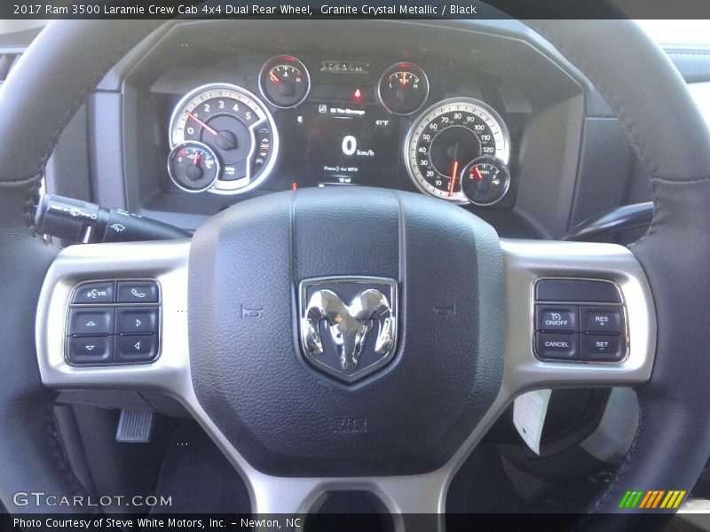 Granite Crystal Metallic / Black 2017 Ram 3500 Laramie Crew Cab 4x4 Dual Rear Wheel