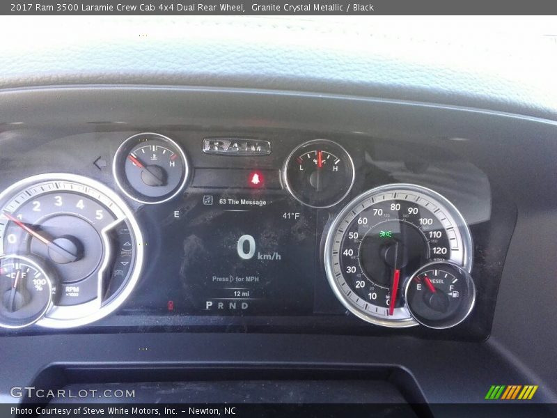 Granite Crystal Metallic / Black 2017 Ram 3500 Laramie Crew Cab 4x4 Dual Rear Wheel