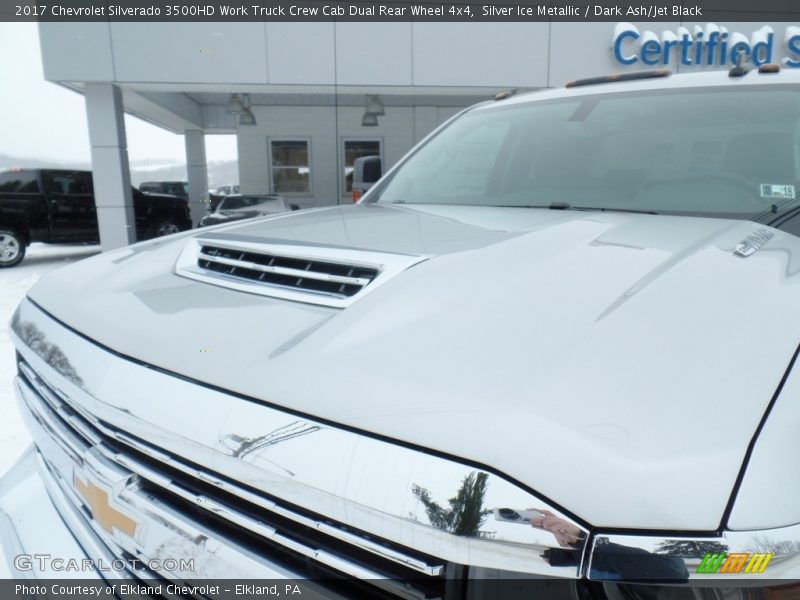 Silver Ice Metallic / Dark Ash/Jet Black 2017 Chevrolet Silverado 3500HD Work Truck Crew Cab Dual Rear Wheel 4x4