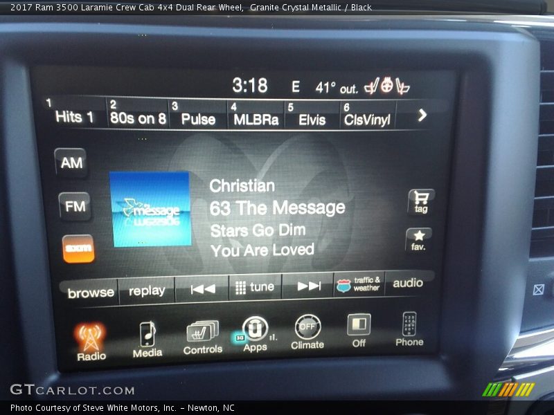 Granite Crystal Metallic / Black 2017 Ram 3500 Laramie Crew Cab 4x4 Dual Rear Wheel