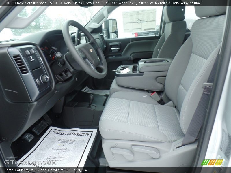 Silver Ice Metallic / Dark Ash/Jet Black 2017 Chevrolet Silverado 3500HD Work Truck Crew Cab Dual Rear Wheel 4x4