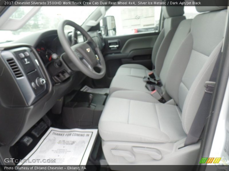 Silver Ice Metallic / Dark Ash/Jet Black 2017 Chevrolet Silverado 3500HD Work Truck Crew Cab Dual Rear Wheel 4x4
