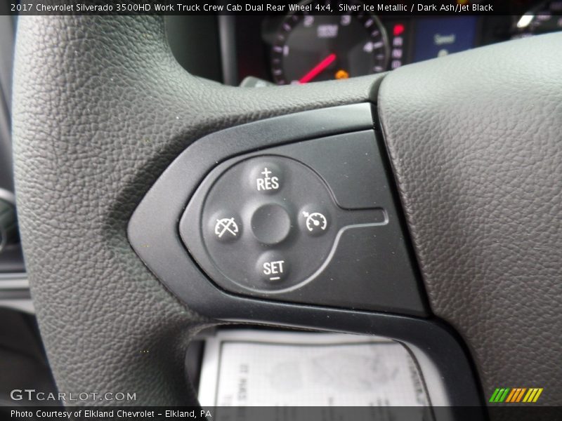 Silver Ice Metallic / Dark Ash/Jet Black 2017 Chevrolet Silverado 3500HD Work Truck Crew Cab Dual Rear Wheel 4x4