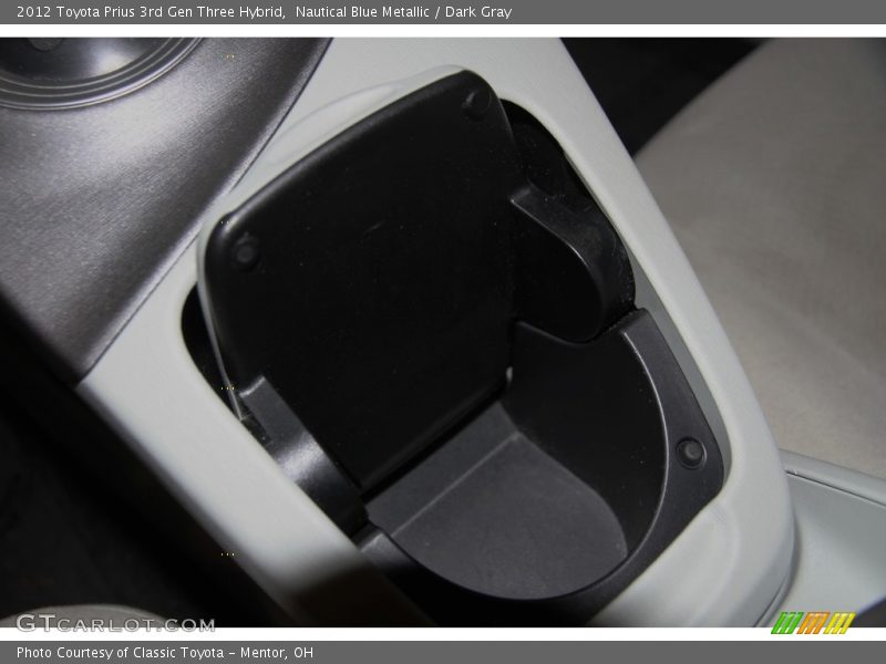 Nautical Blue Metallic / Dark Gray 2012 Toyota Prius 3rd Gen Three Hybrid