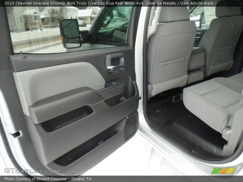 Silver Ice Metallic / Dark Ash/Jet Black 2017 Chevrolet Silverado 3500HD Work Truck Crew Cab Dual Rear Wheel 4x4
