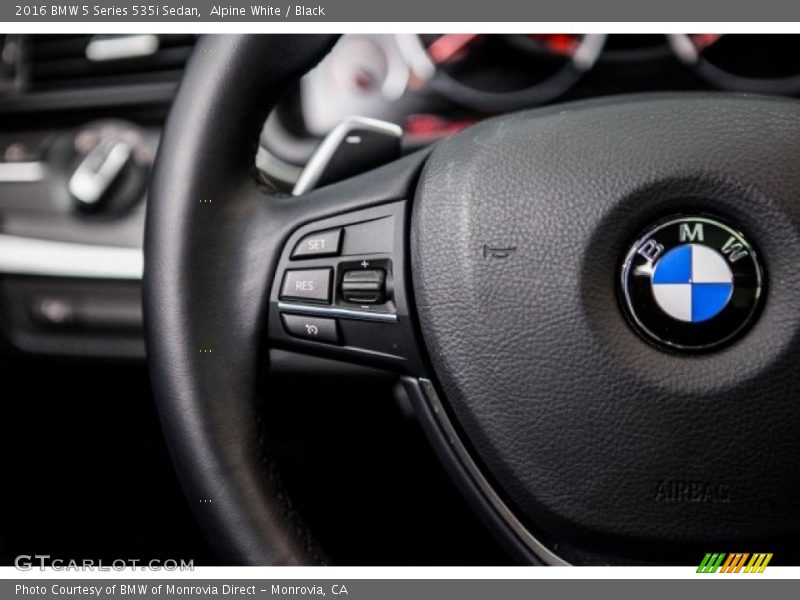 Alpine White / Black 2016 BMW 5 Series 535i Sedan
