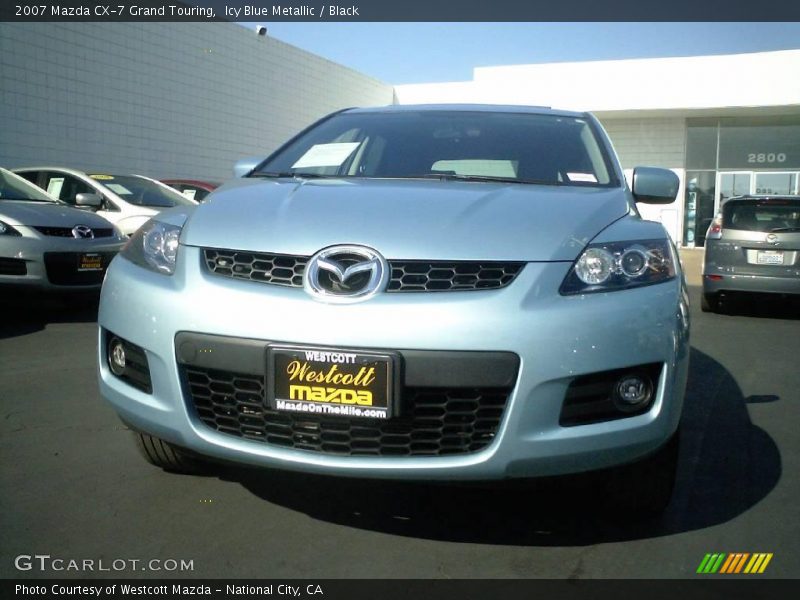 Icy Blue Metallic / Black 2007 Mazda CX-7 Grand Touring