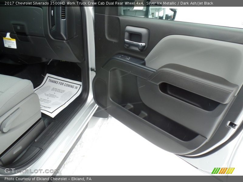 Silver Ice Metallic / Dark Ash/Jet Black 2017 Chevrolet Silverado 3500HD Work Truck Crew Cab Dual Rear Wheel 4x4