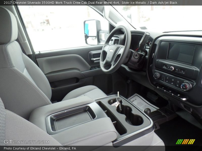 Silver Ice Metallic / Dark Ash/Jet Black 2017 Chevrolet Silverado 3500HD Work Truck Crew Cab Dual Rear Wheel 4x4