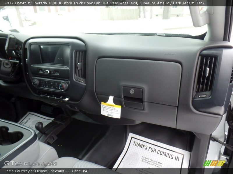 Silver Ice Metallic / Dark Ash/Jet Black 2017 Chevrolet Silverado 3500HD Work Truck Crew Cab Dual Rear Wheel 4x4