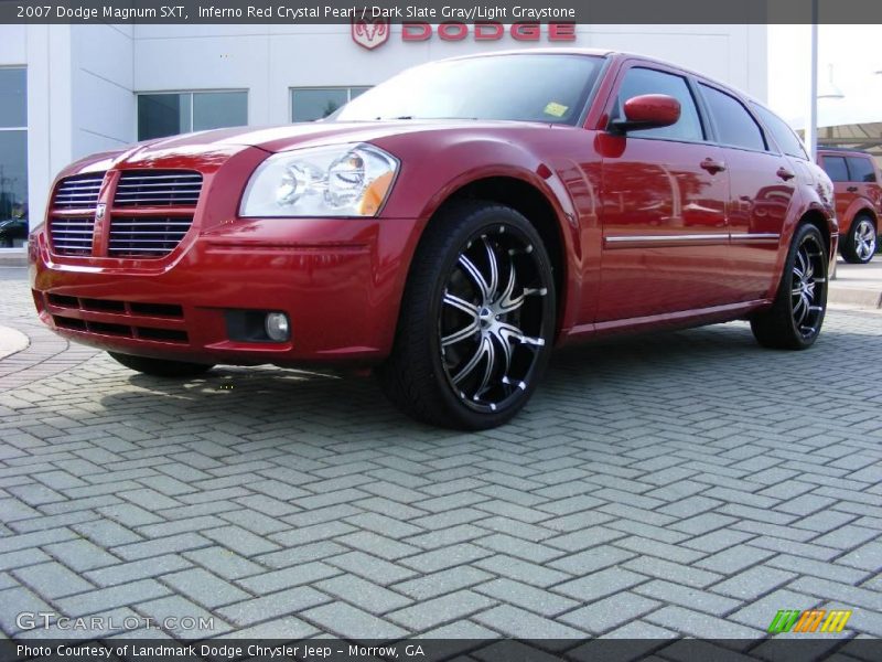 Inferno Red Crystal Pearl / Dark Slate Gray/Light Graystone 2007 Dodge Magnum SXT