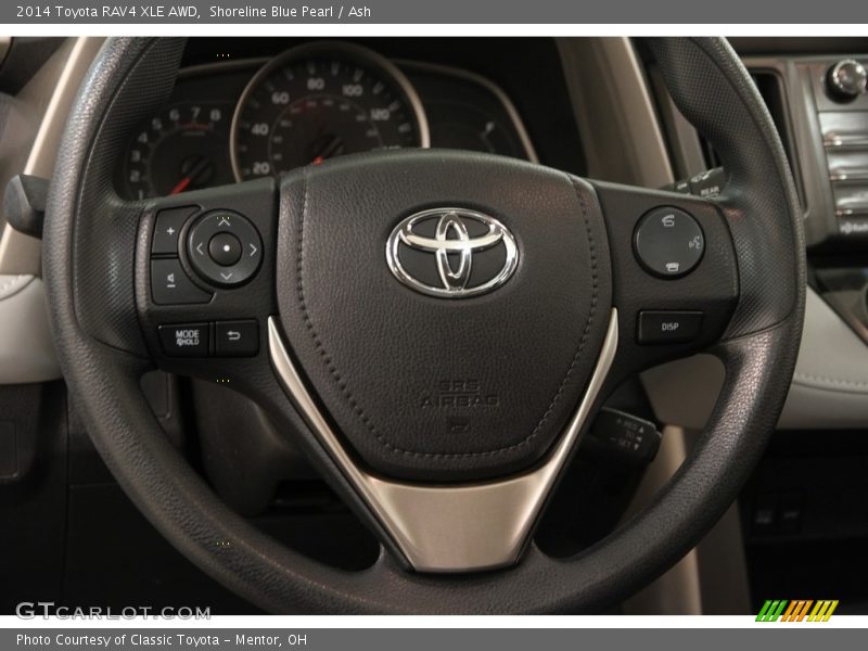 Shoreline Blue Pearl / Ash 2014 Toyota RAV4 XLE AWD